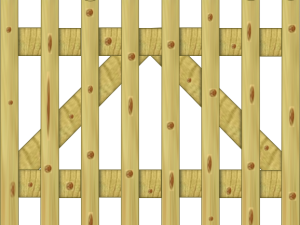 Staketenzaun >60< classic gerade 100 x 80 cm Pforte VE = 000