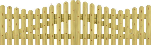 Eiderzaun >95< classic Doppeltor 300 x 80/90 cm VE = 000