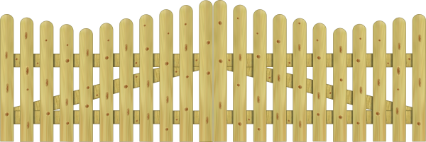 Eiderzaun >95< classic Doppeltor 300 x 90/100 cm VE = 000