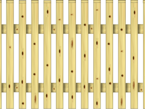 Lattenzaun 35 x 55 mm classic 200 x 80 cm VE = 015