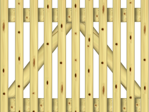 Lattenzaun 35 x 55 mm classic Pforte 100 x 100 cm VE = 000