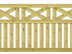 Usedom classic Zaunelement 200 x 100/94 cm VE = 012