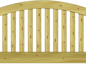 Norderney classic Zaunelement 180 x 90/80/95 cm VE = 012