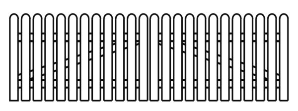 Frieslandzaun Fichte Basaltgrau 300 x 80 cm, gerade Doppeltor VE = 003 – Bild 3