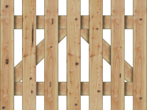 Fördezaun - Pforte 30X95 mm 100X80 cm Lärche, KD VE = 003