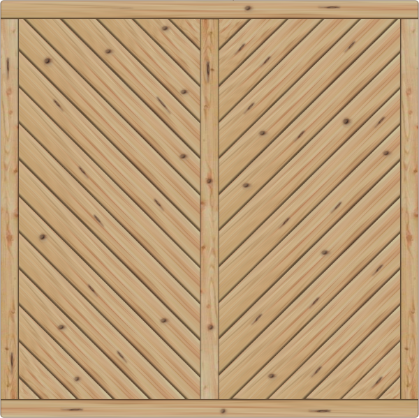 Lugano Dichtelement, Lärche/Douglasie 180x180 cm geschlossen VE = 012