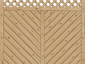 Lugano Dichtelement, Lärche/Douglasie 180x180 cm mit Rankgitter VE = 012