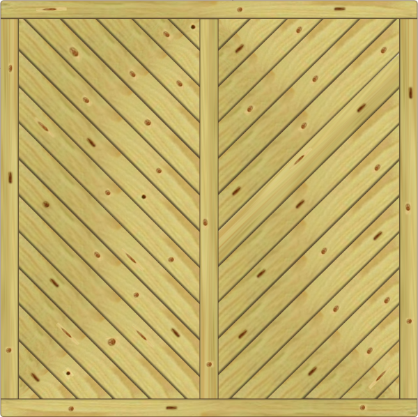 Lugano Dichtelement, Fichte KDI 180x180 cm geschlossen VE = 012