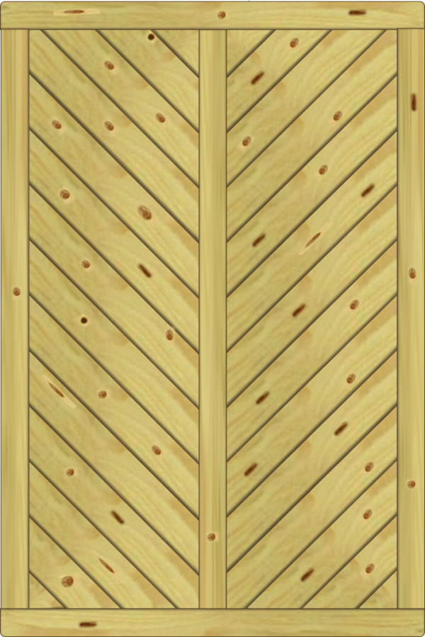 Lugano Dichtelement, Fichte KDI 120x180 cm geschlossen VE = 006