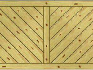 Lugano Vorgartenzaun Fichte KDI 180x90 cm geschlossen VE = 006