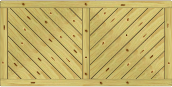 Lugano Vorgartenzaun Fichte KDI 180x90 cm geschlossen VE = 006
