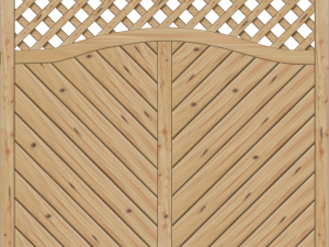 Lido Dichtelement Kronenbogen Rankgitter 180x180/165 cm Lärche/Douglasie VE = 012