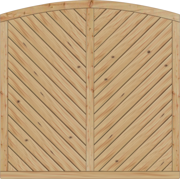 Lyon Dichtelement, Lärche/Douglasie 180x180x165 cm geschlossen VE = 012
