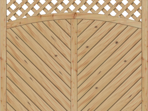 Lyon Dichtelement, Lärche/Douglasie 180x180x165 cm mit Rankgitter VE = 012