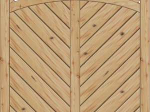 Lyon Dichtelement, Lärche/Douglasie 120x180x165 cm mit Rankgitter VE = 006