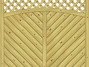 Lyon Dichtelement Fichte KDI 180x180x165 cm mit Rankgitter VE = 012