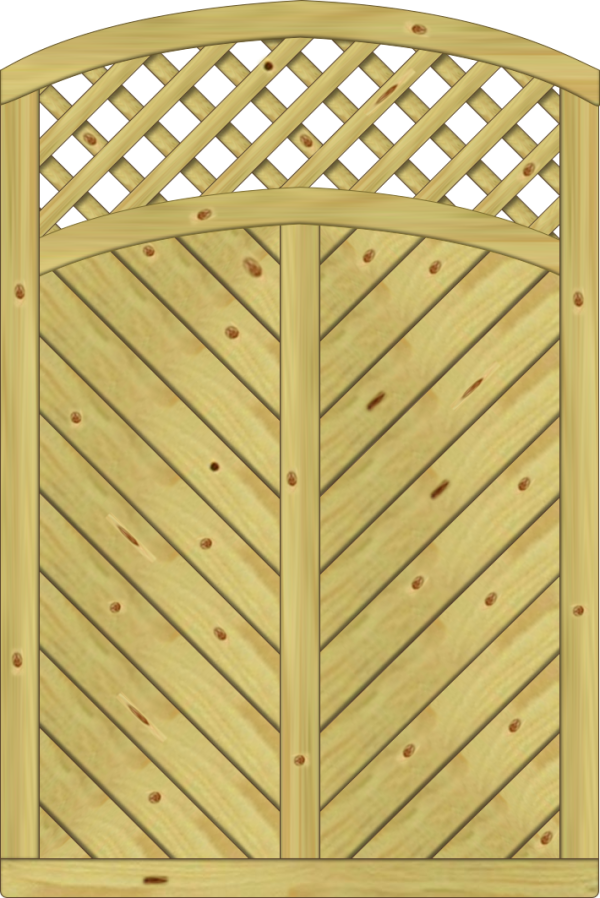 Lyon Dichtelement Fichte KDI 120x180x165 cm mit Rankgitter VE = 006