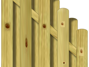 Vitoria Bohlenzaun, classic 90x172/90 cm Abschluss VE = 006