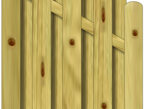 Vitoria Bohlenzaun, classic 90x172/120 cm Abschluss VE = 006
