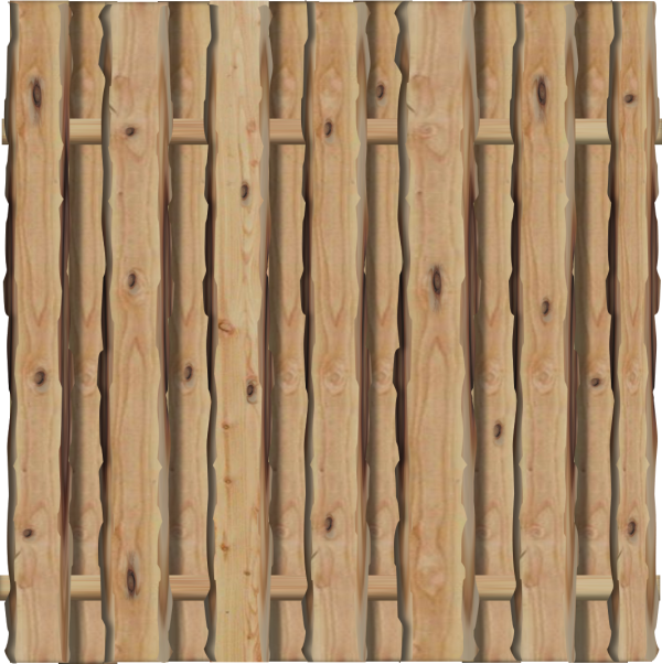 Bohlenzaun Ponderosa, Lärche KD 18 % 180 x 180 cm VE = 016 – Bild 2