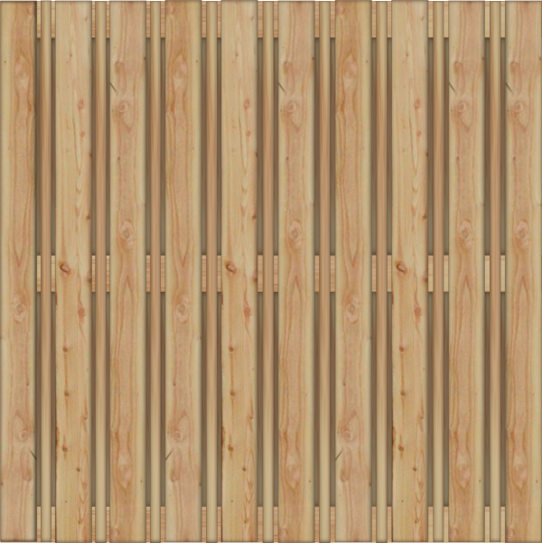 Catania Bretterzaun Lärche/Douglasie 180x180 cm VE = 012