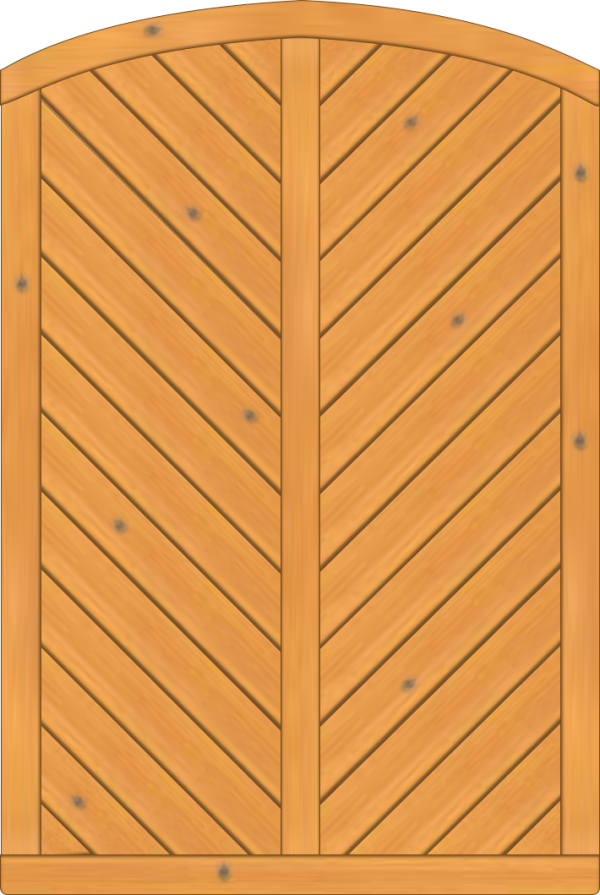 Lyon Dichtzaun, Fichte Pinie 120x180/165 cm, geschlossen VE = 006