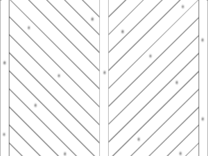 Lyon Dichtzaun, Fichte Grauweiß 180x180/165 cm, geschlossen VE = 012
