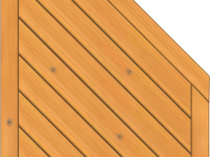 Lugano Dichtzaun, Fichte Pinie 90x180/90 cm, Abschluss geschlossen VE = 006