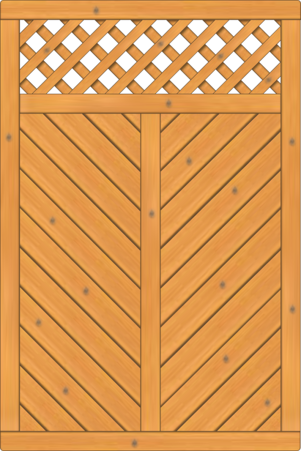 Lugano Dichtzaun, Fichte Pinie 120x180 cm, mit Rankgitter VE = 006