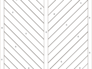 Lugano Dichtzaun, Fichte Grauweiß 180x180 cm, geschlossen VE = 012