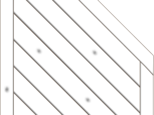 Lugano Dichtzaun, Fichte Grauweiß 90x180/90 cm, Abschluss geschlossen VE = 006