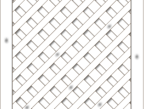Lugano Rankzaun, Fichte Grauweiß 90x180 cm VE = 006