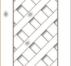 Lugano Rankzaun, Fichte Grauweiß 41x180 cm VE = 006