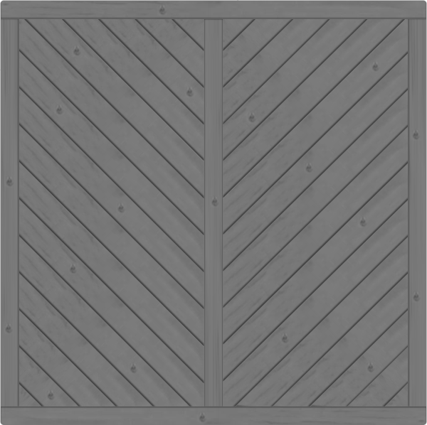 Lugano Dichtzaun, Fichte Granit 180x180 cm, geschlossen VE = 012