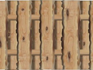 Bohlenzaun Ponderosa Exklusiv, gehobelt 180 x 80 cm, Lärche KD 18 % VE = 006