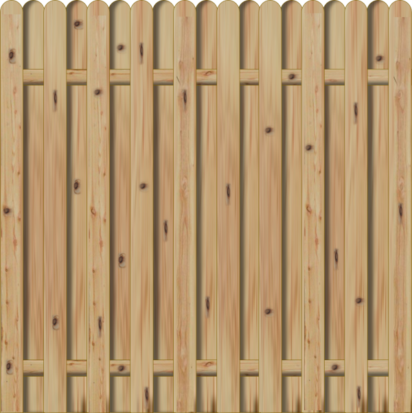 Cadiz Bohlenzaun Lärche 180x180 cm VE = 020