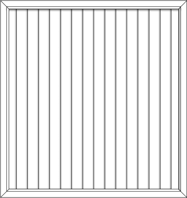 JODA Easy Dichtelement weiß 170x180 cm Pflegeleicht aus langlebigem Fenster-PVC