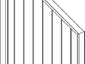 JODA Easy Dichtelement weiß 90x180/90 cm Abschluss rechts Pflegeleicht aus langlebigem Fenster-PVC