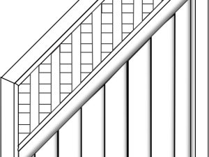 JODA Easy Dichtelement weiß 90x180/90 cm Abschluss links mit Rankg. Pflegeleicht aus langlebigem Fenster-PVC