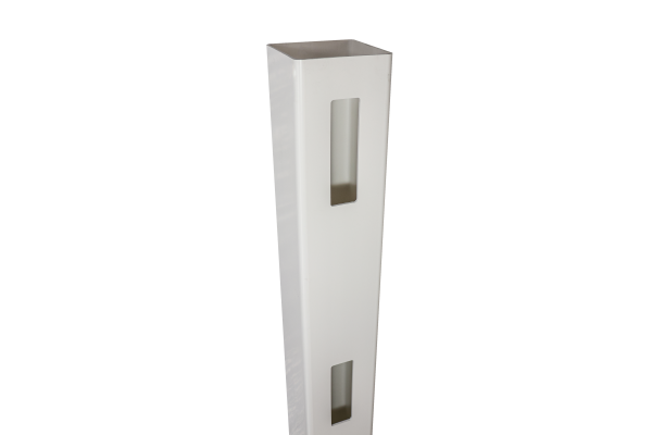 JODA End-Pfosten PVC-Weidezaun weiß 127x127x2000 mm für 3 Zaunlatten VE = 000