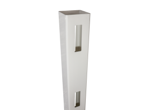 JODA Mittel-Pfosten PVC-Weidezaun weiß 127x127x2000 mm für 3 Zaunlatten VE = 000