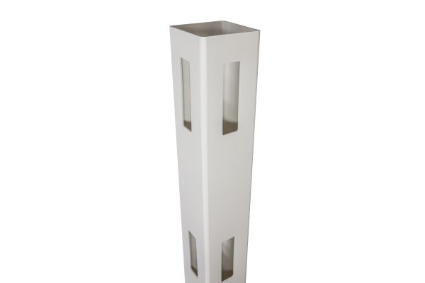 JODA Eck-Pfosten PVC-Weidezaun weiß 127x127x2000 mm für 3 Zaunlatten VE = 000