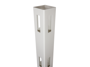 JODA 3-Wege-Pfosten PVC-Weidezaun weiß 127x127x2000 mm für 3 Zaunlatten VE = 000