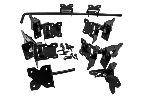 JODA Beschlag-Set für PVC-Weidezaun für Doppeltore mit 3 Zaunlatten VE = 000