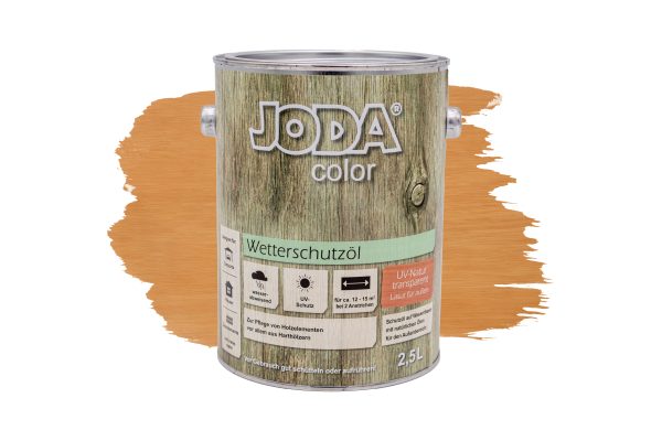 Joda®color Wetterschutzöl 2,5 l UV-Natur transparent VE = 004 – Bild 2