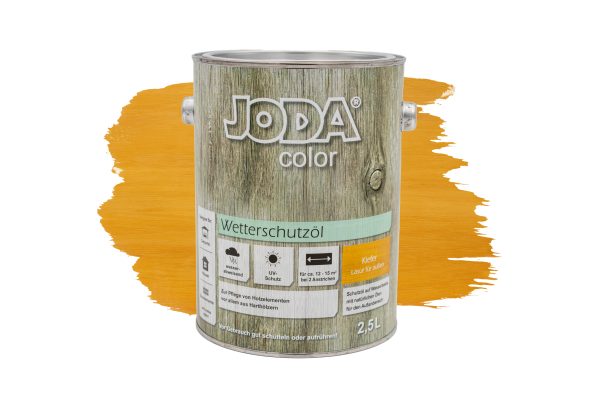 Joda®color Wetterschutzöl 2,5 l Kiefer (ähnlich RAL 1007) VE = 004 – Bild 2