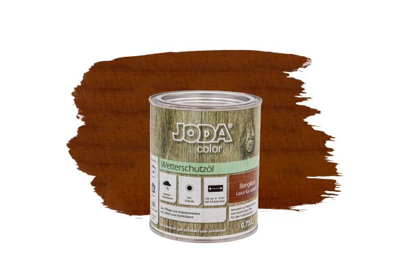 Joda®color Wetterschutzöl 0,75 l Bangkirai (ähnlich RAL 8002) VE = 006 – Bild 2