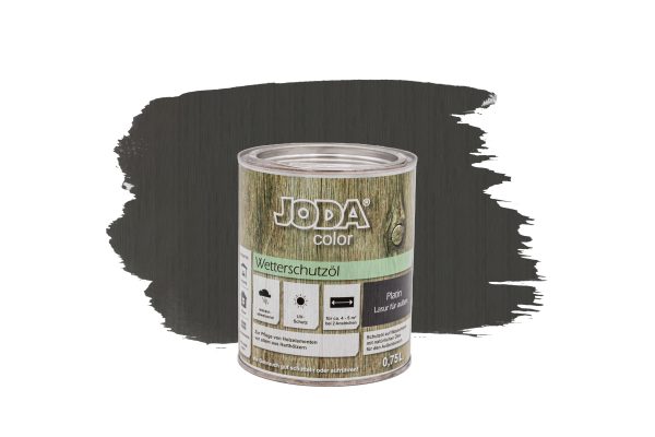 Joda®color Wetterschutzöl 0,75 l Platin (ähnlich RAL 7024) VE = 006 – Bild 2
