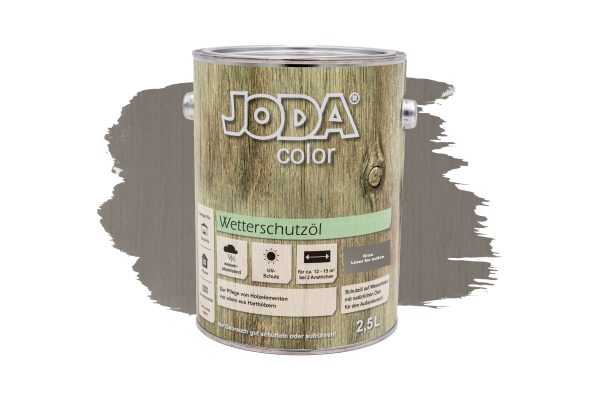 Joda®color Wetterschutzöl 2,5 l Grau (ähnlich RAL 7040) VE = 004 – Bild 2