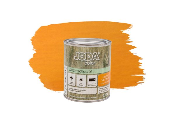 Joda®color Wetterschutzöl 0,75 l Lärche / Sib. Lärche (ähnlich RAL 2000) VE = 006 – Bild 2
